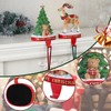 Kersiki 2 pcs Deer and Tree Christmas Stocking Holders for