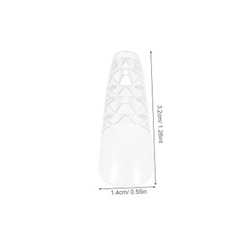 Baluue Professional Diy Manicure Kit 120pcs Fake Nail Tips for Women Full Coverage Easy Applicati