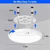 GONDSILY Rechargeable Motion Sensor Ceiling Light with Remote,Battery Powered Wireless