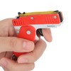 4pcs Rubber Band Launcher Toy Foldable Mini Portable Metal Rubber