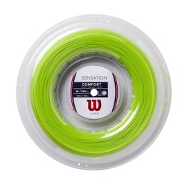 WILSON Sensation Neon 16 - Juego de Cuerdas de Tenis, Color Verde