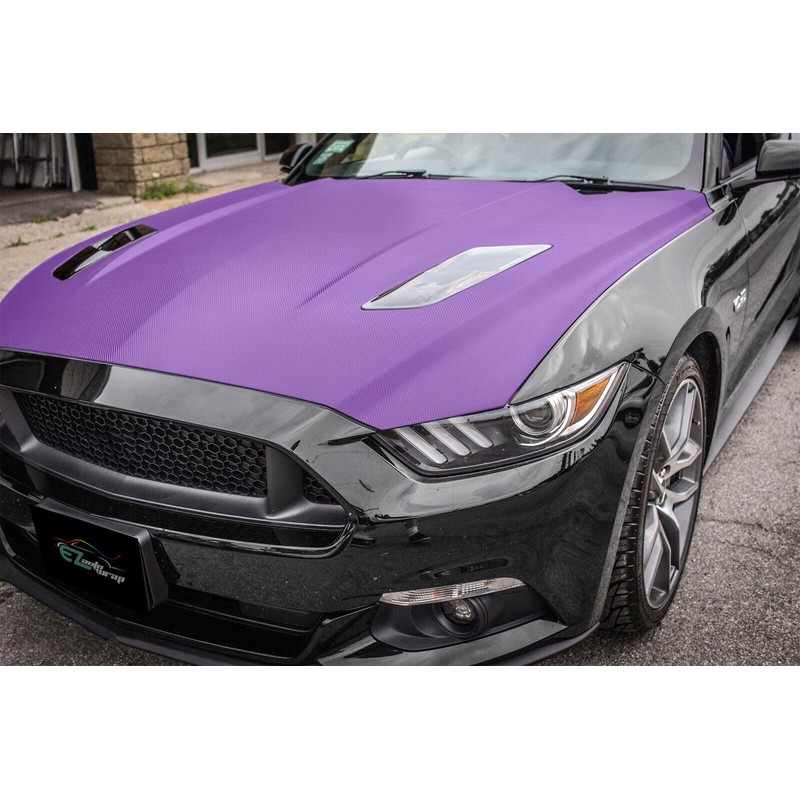 LZLRUN 3D Carbon Fiber Vinyl Wrap Roll with Air Release