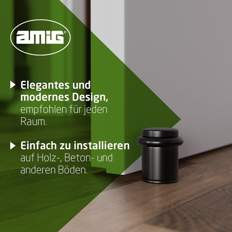Amig - Door Stop, Protection Against Impact, Easy Installation, Includes