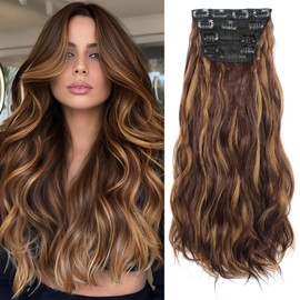 Clip in Hair Extensions 4 Pcs, 20 Inch, 33H27
