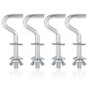 4pcs Hammock Hooks, Zinc Heavy Duty Hammock Stand Hooks 3/8