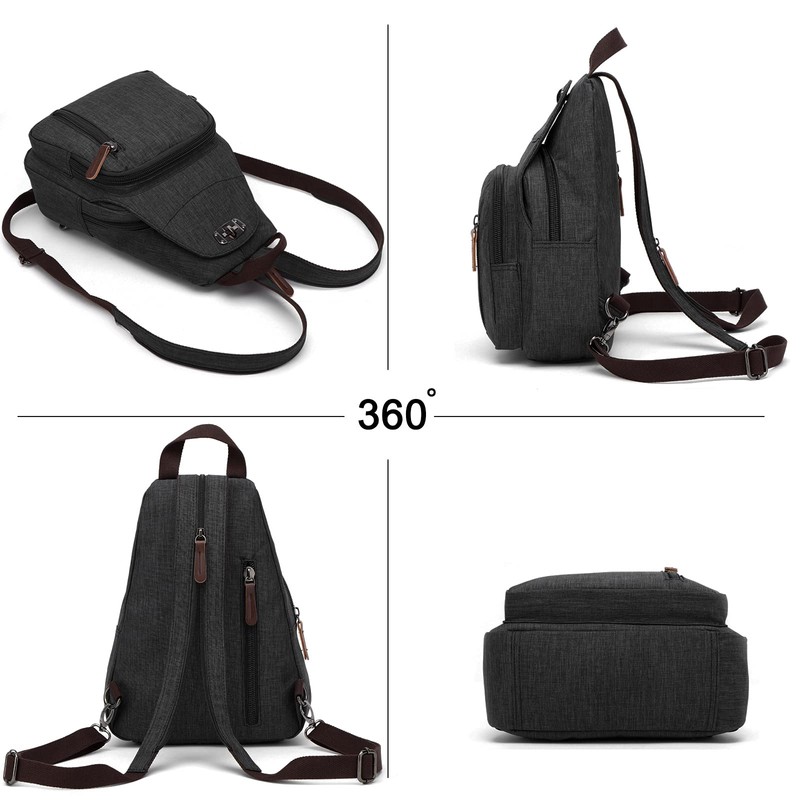 FANDARE Men's Mini Rucksack, One Shoulder Bag, Body Bag, 2-Way