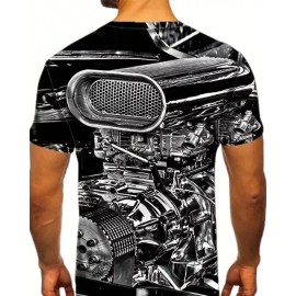 Ironbreed Studios Chevy Ford Mopar Big/Small Block BLOWN BLOWER SUPERCHARGER ENGINE T-SHIRT - Large
