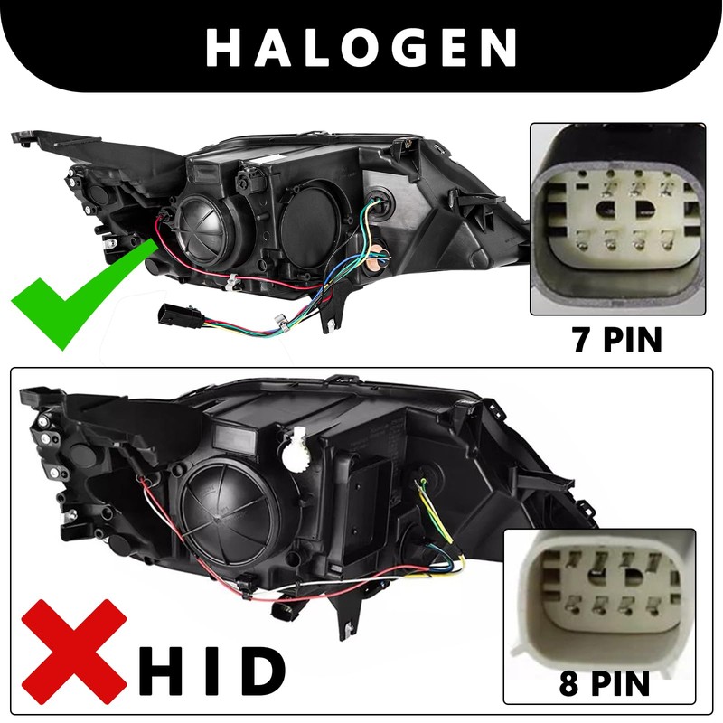 Aosky Headlight Assembly Compatible with 2014 2015 2016 2017 2018