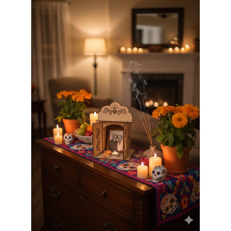 Paquete Kit de 4 Nichos Altar Ofrenda Día de Muertos