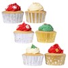 PME Christmas Foil-Lined Cupcake Cases - Metallic Gold & Silver