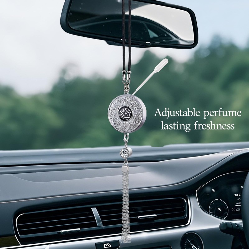 Zinc Alloy Arabic Calligraphy car air freshener Hanging Ornament Double