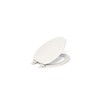 KOHLER Stonewood Quiet-Close, Elongated Toilet Seat Soft Close, Durable Wood,
