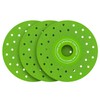 LOZLIN 3PCS 115MM Vacuum Brazed Ultra-Thin Multi-Pore Flat Abrasive Sheet