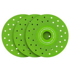 LOZLIN 3PCS 115MM Vacuum Brazed Ultra-Thin Multi-Pore Flat Abrasive Sheet Disc for Porcelain Glass Ceramic Tile Granite Marble Diamond Saw Blade