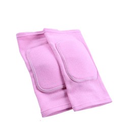LZEEM Soft Kneepads Cotton Volleyball Tennis 1 Pair-Women Pole Dance Yoga Knee Protector Guards for Athletic Use Adult Cycling Gym Workout Exercise Skating Knee Brace Support With Sponge (Pink, L)