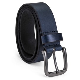 Timberland Men's 35mm Classic Buckle Leather Belt for Jeans, Navy, 42