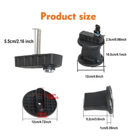 DING.PAI Gas Can Mount Locks with Keys Fit for 20L/5 Gallon Gas Tank Cans, 2PCS