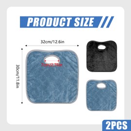 MEOAlBkey 2PCS Waterproof Car Seat Protector for Potty Training,Universal Fit for Baby & Toddler Car Seats Strollers High Chairs - Reusable Leak-Proof Liners (Deep blue/Black)