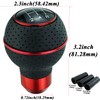 Abfer 5 Speed Shifter Knob PU Leather Car Gear Shift