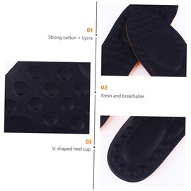 minkissy 3sets Breathable Insoles for Feet High Elasticity Arch Support Pads Thicken Sports Insole for Comfort 2pairs*3