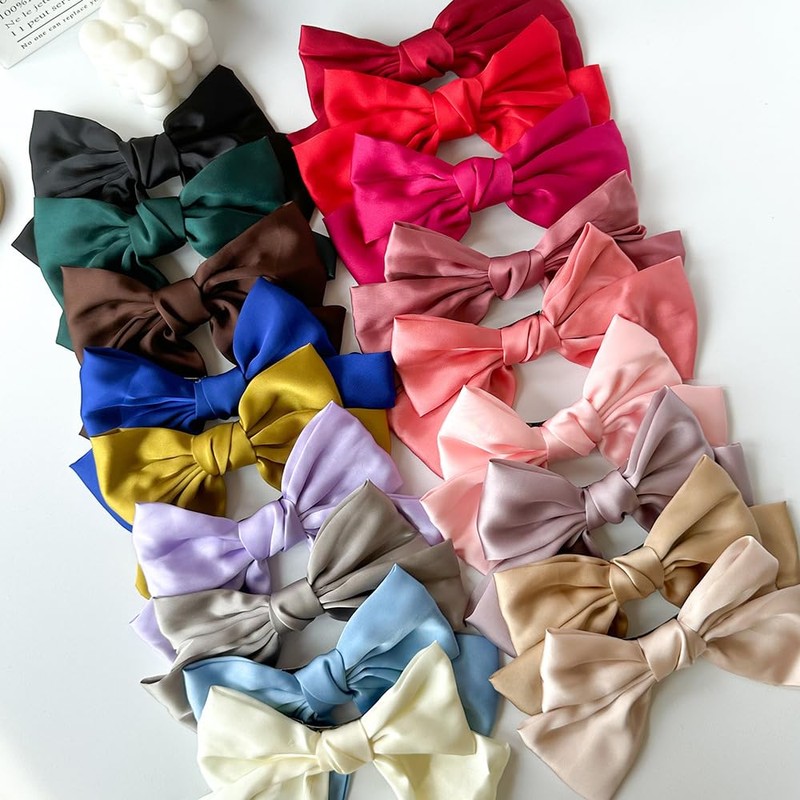 Big Ribbon Barrette, Red