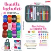 J MARK Acrylic Crochet Kit for Beginners – Premium Crochet