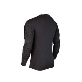 Jellybro Men's Padded Football Protective Gear Set Training Suit for Soccer Basketball Paintball Rib Protector (Black, Medium)