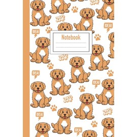 Notebook: Cute Goldendoodle Dog Gift - 110 Pages - 6 X 9 Inc