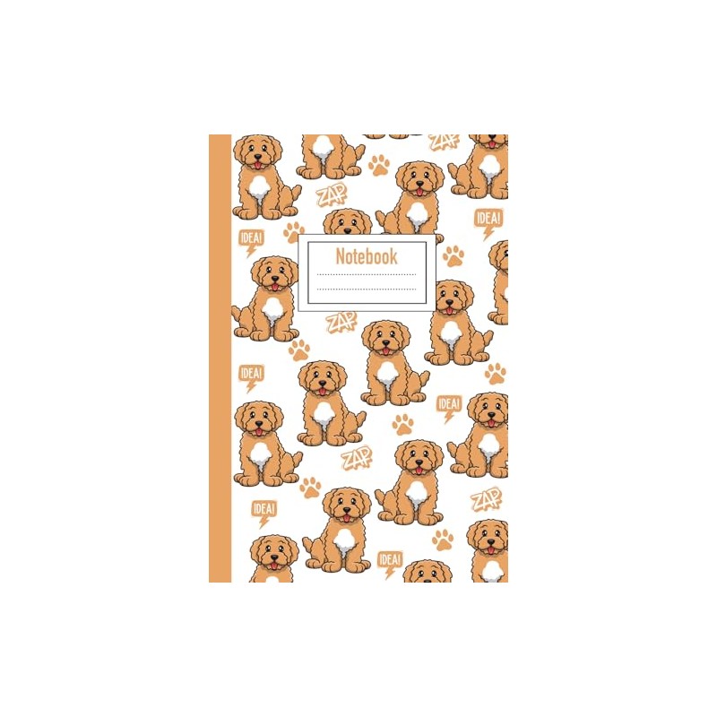 Notebook: Cute Goldendoodle Dog Gift - 110 Pages - 6