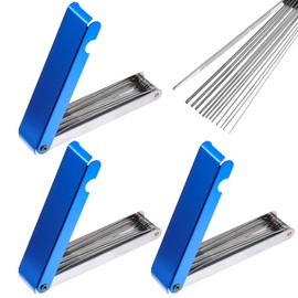 Carburetor Cleaning Kit, 4 PCS Cutting Torch Tip Cleaner Set Welding Tip Cleaner Stainless Steel Cleaning Wires Clean Needles Tool Kit for Motorcycle Welding Nozzles Chainsaw Spray Torch Tips