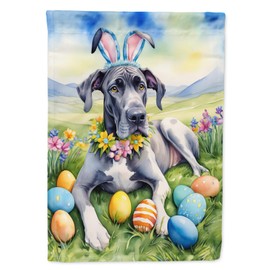 Caroline's Treasures DAC5062GF Great Dane Easter Egg Hunt Garden Flag Mailbox Flag Decorative Yard Flag Banner Outside Patio Artwork Yard Flower Beds, Garden Size, Multicolor