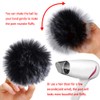 SIQUK Pack of 30 Fur Pompoms Real Fur Pompom Faux