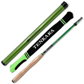 DRAGONtail Foxfire zx280 Zoom Zoom Fiberglass - Hybrid Tenkara Rod, Rod (No Kit)- Green