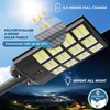 5000W Solar Street Lights Outdoor Commercial, 6500K Wide Angle Motion