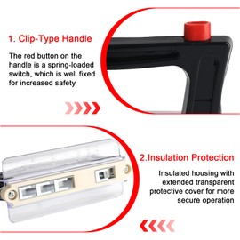 Snap On Handle, for NH000 to NH4 Universal Handle, Compatible NH Fuse Sizes NT00 NT0 NT1 NT2 NT3 NT4