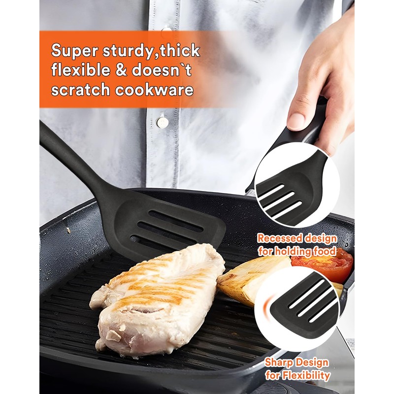 Kitchen Utensils Set, 13PCS Silicone Cooking Utensils, Heat Resistant Kitchen