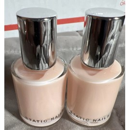 Static Nails 2X Static Nails Soft Glow Liquid Glass Nail Lacquer Full Cover New .41 fl oz ..Z