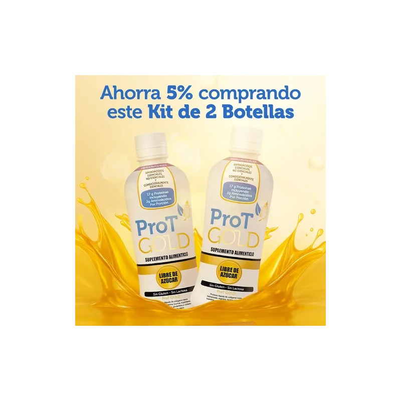 Protgold Kit 2 Proteínas De Colágeno Hidrolizado 887ml