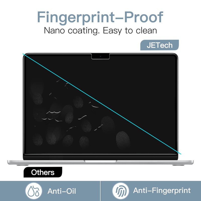 JETech Screen Protector for MacBook Air 13.6 Inch (Model 2025/2024/2022,