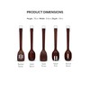 Sur La Table, Set of 5 Wooden Utensils, Solid Turner/Solid