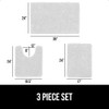 GORILLA GRIP Bathroom Rug Sets 3 Piece, Bath Mat Set