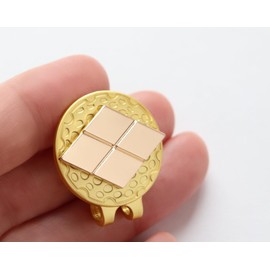 Golf Marker Takedabishi Hat Clip Magnet (Magnet) Detachable Family Crest of Sengoku Warlord Takeda Shingen Ball Marker Iron