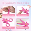 YAFIYGI 3 Packs Toddler Scissors Kit Plastic Safety Scissors for
