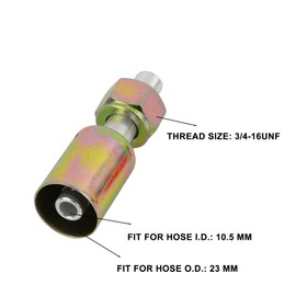 Wisepick Air Conditioning #8 AC Fitting Set Female Oring Beadlock 3/4-16UNF Including Straight 45 90 Degrees