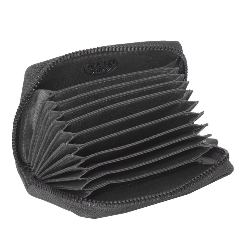 Chesterfield Leather Wallet Black Robin