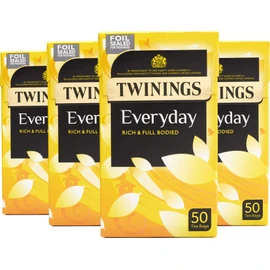 Twinings Everyday Tea 200 Tea Bags (Multipack of 4 x 50 Tea Bags)