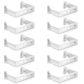 Sunco 10 Pack White U-Bracket for LED UFO High Bay Light Fixtures Commercial Lighting, Adjustable Iron Accessory, Can Use Outdoors, 5 Year Warranty