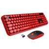FOPETT Wireless Keyboard and Mouse Combo, 104 Keys Full-Sized 2.4