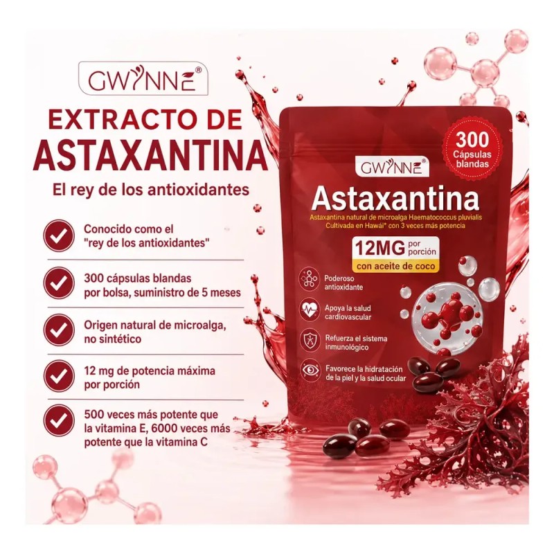 Suplemento en cápsula Gwynne Oil Of Oregano 6000mg sabor Astaxantina