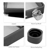 Flat Water Bottle Plastic Leakage Proof Transparent Square Portable A5